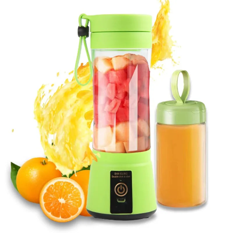 Portable Fruit Juice Blenders USB 6 Blades