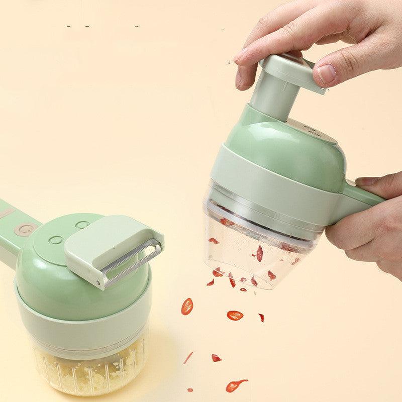 4-in-1 Electric Vegetable Cutter Slicer & Mixer